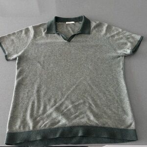 Marine Layer Green and Dark Green Knitted Polo Shirt